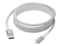 Kabel Lightning - USB s piny (male) do Lightning s piny (male) - 2.5 m - pletený, 100 % recyklovaný plast