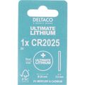 DELTACO Ultimate, baterie LITHIUM CR2025, 1 ks