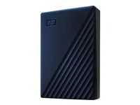 Pevný disk - šifrovaný - 5 TB - externí (přenosný) - USB 3.2 Gen 1 - AES 256 bitů - půlnoční modř
