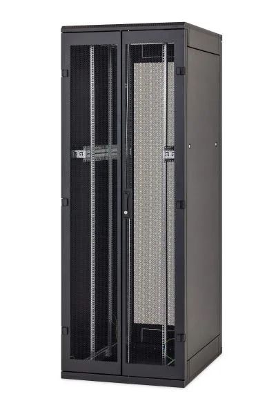 Stojanový rozvaděč 15U (š)600x(h)1000, skleněné dveře, rozebíratelný, šedý