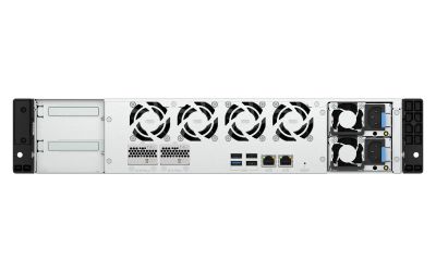 QNAP TS-h1065eU-RP-8G (Intel 4core, ZFS, 8GB DDR5 RAM, 8x SATA + 2x E1.S, 1x PCIe, 2x 2,5GbE)