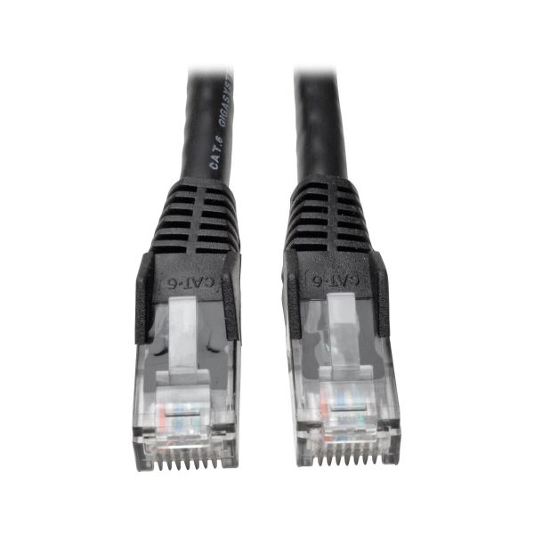 Ethernetový kabel Cat6 Gigabit Snagless Molded (UTP) (RJ45 Samec/Samec), černá, 3.05m
