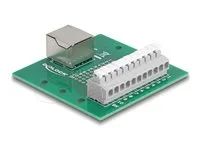 RJ50 female to Terminal Block with push-