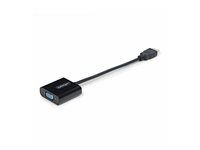 Startech HDMI to VGA Adapter, 1080p, Active Video Converter - Video adaptér - HDMI s piny (male) do HD-15 (VGA) se zdírkami (female) - 18.95 cm - cerná - podpora 1080p, aktivní, napájení z autobusu