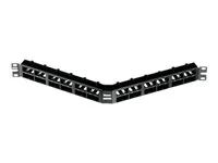 úhlový patch panel pro 48 modul? 1U
