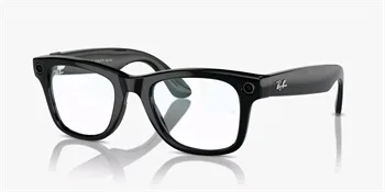 Meta Ray-Ban Wayfarer, AI brýle, Shiny Black, Clear