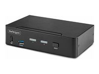 OS Independent, Metal Housing (D86A2-2-PORT-8K-KVM) - Přepínač KVM / audio / USB - 2 x KVM / zvuk / USB - 1 místní uživatel - desktop - kompatibilní s TAA