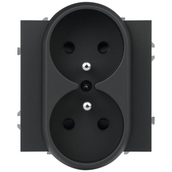 Dvojitá zásuvka DPM MOXY MOX1029B černá