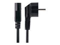 PC Power Supply Cable (713E-3M-POWER-CORD) - Elektrický kabel - power CEE 7/7 (Z) úhlový do power IEC 60320 C13 - AC 250 V - 10 A - 3 m - lisovaný - černá - Evropa