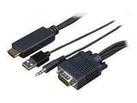 HDMI kabel - HDMI s piny (male) do USB, HD-15 (VGA), mini-phone stereo 3.5 mm s piny (male) - 1 m - pro Sony FW-43XD8001, FW-49XD8001, FW-55XD8501, FW-65XD8501, FW-75XD8501, FW-85XD8501