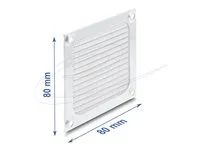 Delock - Mrížka ventilátoru s filtrem - hliník, s nerezovým filtrovým sítkem - stríbrná