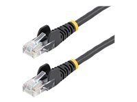 7m Black Snagless Cat5e Patch Cable - 45PAT7MBK