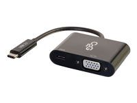 Externí video adaptér - USB-C - VGA - černá
