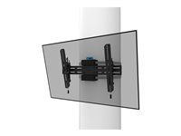 Montážní sada (montáž) - pro plochý panel - uzamykatelný - černá - velikost obrazovky: 40"-75" - opora