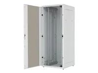 RMA-32-A68-CAX-A1 - 19" stojanový rozvaděč 32U/600x800mm prosklené dveře, IP20 nosnost 800kg světle šedý RAL7035