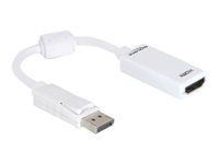 Video adaptér - DisplayPort s piny (male) do HDMI se zdířkami (female) - 12.5 cm