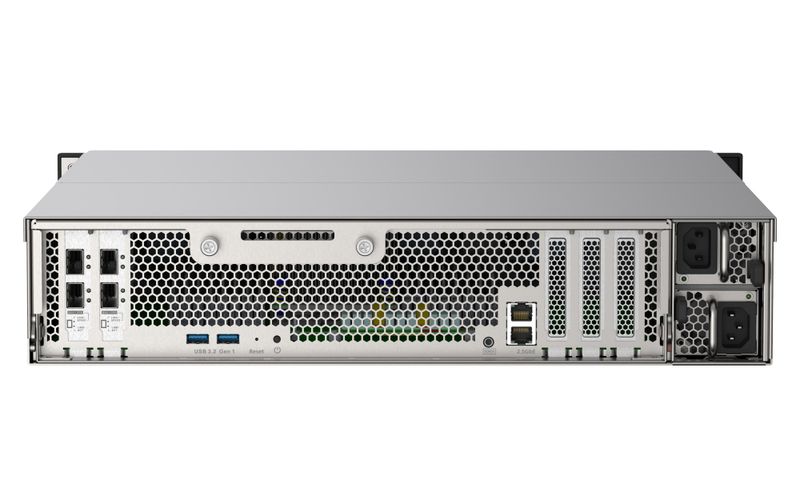 QNAP TS-h2490FU-7232P-32G (AMD EPYC, ZFS, 32GB ECC RAM, 24x 2,5" U.2, 2x 2,5GbE, 4x 25Gb SFP28)