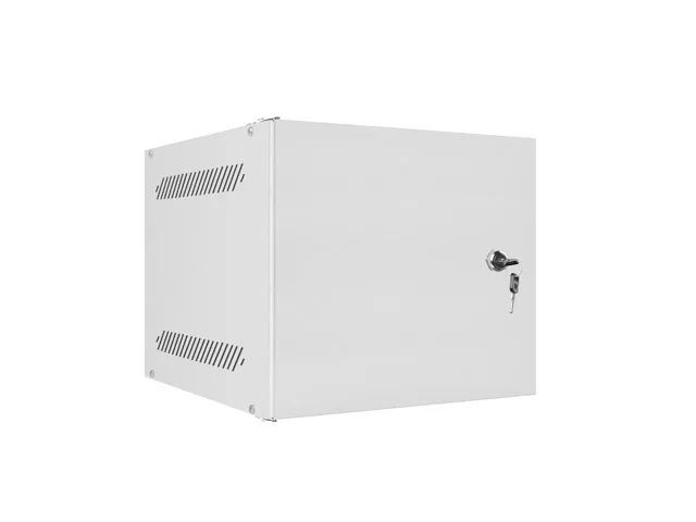 Lanberg racková skříň 10" nástěnná 4u/280x310 pro vlastní montáž s kovovými dveřmi šedá -flat pack