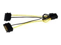 SATA to 8 pin PCIe power - Elektrický kabel - SATA napájení (M) do 8 pin PCIe power (M) - 15 cm