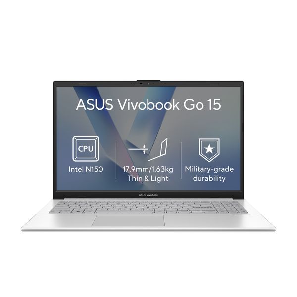 ASUS Vivobook Go 15/E1504TA-BQ163W/N150/15,6"/FHD/8GB/128GB/Intel int/W11H/Silver/2R