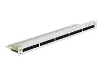 Propojovací panel - CAT 3 - RJ-45 X 25 - světle šedá, RAL 7035 - 1U - 19"