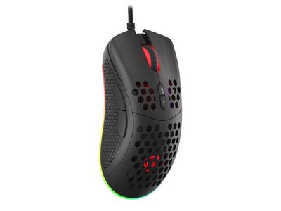 Genesis herní optická myš KRYPTON 555/RGB/8000 DPI/Herní/Optická/8 000 DPI/Drátová USB/Černá