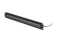 Startech - Feed through patch panel - with cable management bar, inline couplers - montáž do racku - CAT 6a - STP - RJ-45 X 24 - cerná a stríbrná - 1U - 19" - kompatibilní s TAA