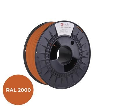 Filament C-TECH PREMIUM LINE, ASA, žlutooranžová, RAL2000, 1,75mm, 1kg