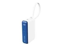 HyperJuice Flex Mini - Power banka - 10000 mAh - 30 watt - PD (USB-C) - snorkl modrý