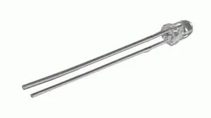 LED 3mm červená 8500 - 10 000 mcd/20° čirá