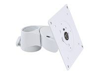 Upevňovací komponent (tilt/pivot pole mount) - pro LCD displej/tablet - bílá - velikost obrazovky: až 24" - lze připevnit na vozík