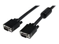 Kabel VGA - HD-15 (VGA) (M) do HD-15 (VGA) (M) - 5 m - lisovaný - černá