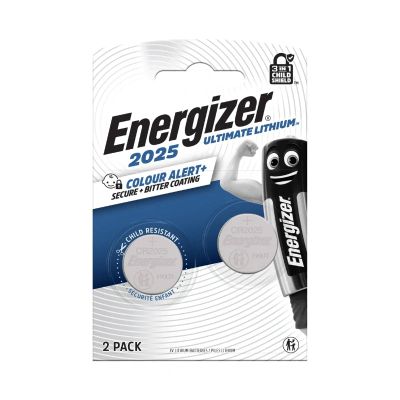 Baterie CR2025 ENERGIZER Ultimate lithiová 2ks / blister -30°C