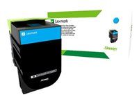 Azurová - originální - kazeta s barvivem LCCP, LRP, Lexmark Corporate - pro Lexmark CS310dn, CS310n, CS410dn, CS410dtn, CS410n, CS510de, CS510dte