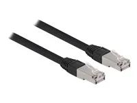 Patch kabel - RJ-45 (M) do RJ-45 (M) - 15 m - 7 mm - S/FTP - CAT 6a - neobsahuje halogen, lisovaný, venkovní - černá