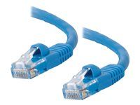 Patch kabel - RJ-45 (M) do RJ-45 (M) - 10 m - UTP - CAT 5e - lisovaný, provedení bez hrbolků, licna - modrá