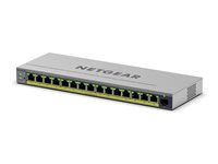 Netgear 16PT gb plus swch w/poe+gs116ep