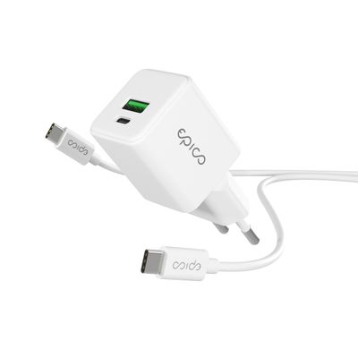 Epico GaN 20W adaptér EA20 s 1,2 m USB-C kabelem