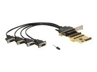 Sériový adaptér - PCIe 2.0 - RS-232 x 4