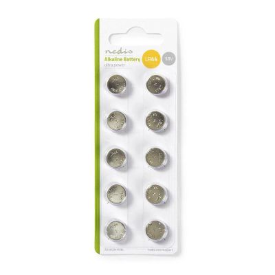 Baterie LR44 (AG13) alkalická NEDIS BAAKLR4410BL 10ks / blister