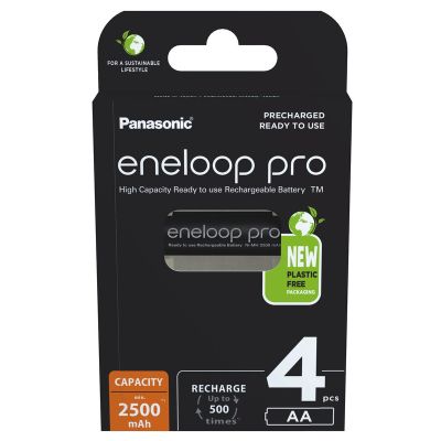 PANASONIC Eneloop Pro, Baterie, BK-3HCCE, AA, 4ks