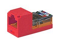 Modul - CAT 5e - UTP - RJ-45 - červená