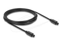 Delock - Digitální audio kabel (optický) - TOSLINK s piny (male) do TOSLINK s piny (male) - 3 m - optické vlákno - cerná