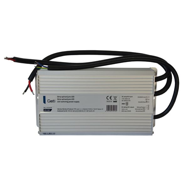 Spínaný zdroj pro LED 12V/250W GETI LPV-250