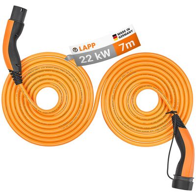Kabel nabíjecí LAPP 75746 typ 2 22kW 32A 3 fáze 7m pro elektromobil