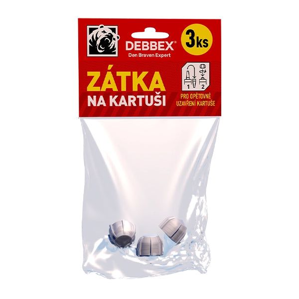 Zátka na kartuš DEBBEX 3ks