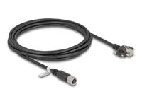 M12 Cable X-coded 8 pin female to RJ45 p