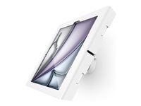 White - Škříň - odkrytá přední/zadní kamera a senzory - pro tablet - uzamykatelný - kovový rám - bílá - velikost obrazovky: 13" - montáž na stěnu