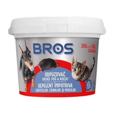 Odpuzovač krtků, psů a koček BROS 350ml + 100ml zdarma
