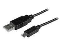 USB to Micro USB Charging Cable - 24 AWG (USBAUB3MBK) - Kabel USB - Micro USB typ B (M) do USB (M) - USB 2.0 - 3 m - lisovaný - černá